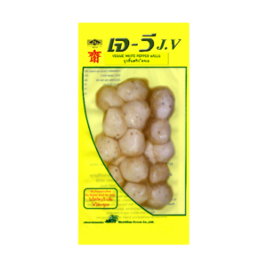 ลูกชิ้นพริกไทยเจวี-veggie white pepper balls-spa-foods-vegan-plant-based-วีแกน
